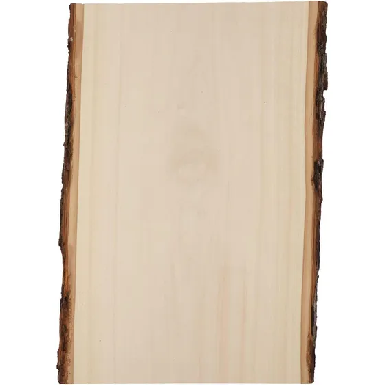 Tablón De Madera De Tilo Grande Corteza Leña, Decorac...