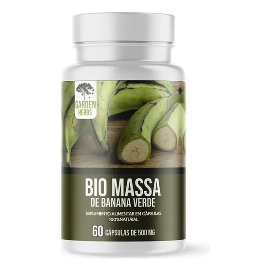 Biomassa De Banana Verde Suplemento 60 Cápsulas/500mg Puro