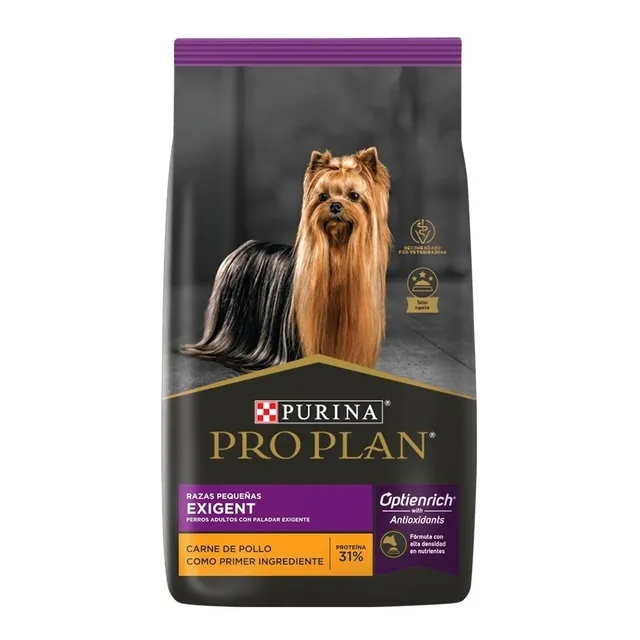 Alimento Pro Plan Exigent para perros Purina Pro Plan Exigent para perro adulto de raza pequeña sabor pollo de 3 kg