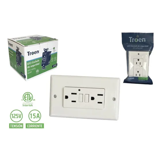 Toma Corriente Gfci 15a 125v Blanco