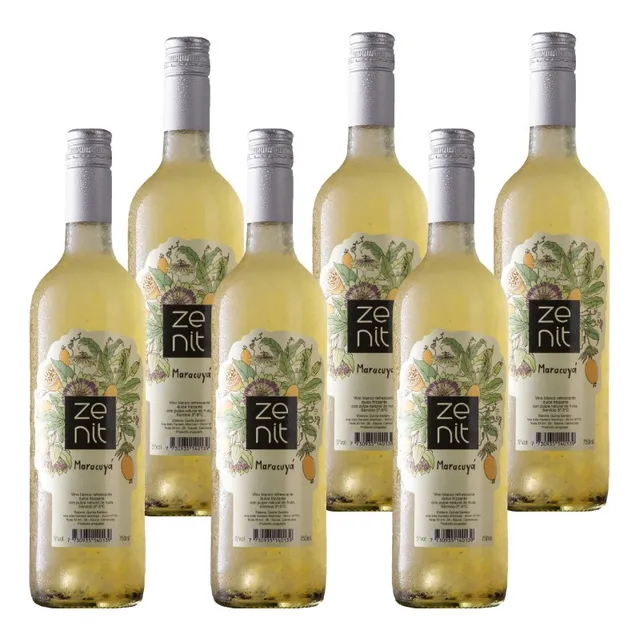 Vino Zenit Frizzante Maracuyá 750 Ml Caja X 6
