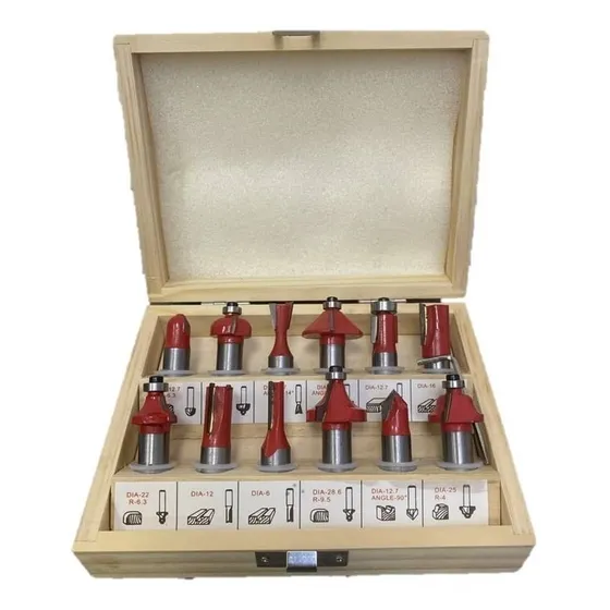 Juego De 12 Fresas Equus Para Fresadora Router Eje 6mm