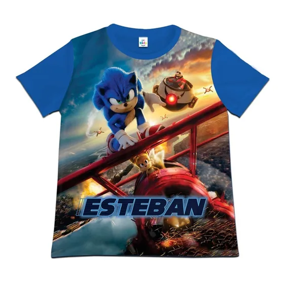 Franela Camisa Niño Sonic 2 Sonic2 En Poliester