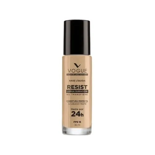 Base Vogue Resist Tono Capuccino Mate Duración 24 Horas 30ml