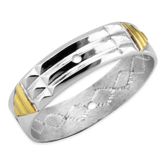 Anillo Atlante De Plata 925 Y Oro 18 Kts.