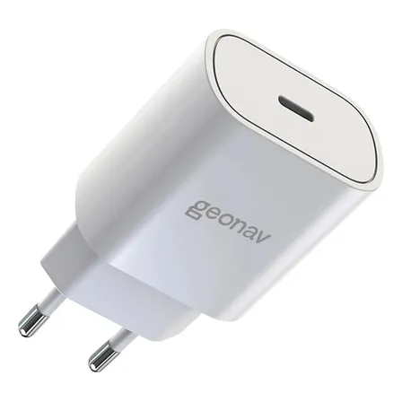 Carregador 25w Turbo Tipo C Power Delivery Branco Geonav