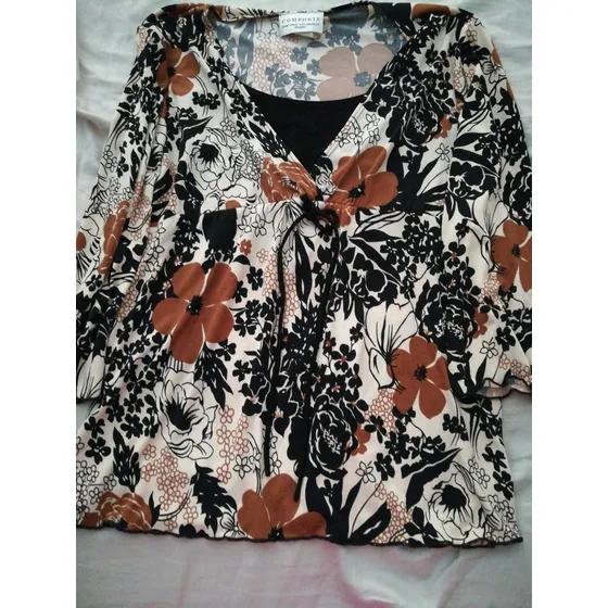 Blusa Dama Estampada, Talla S