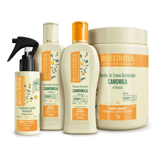 Kit Bio Extratus Camomila Linha Completa (250ml/1kg)