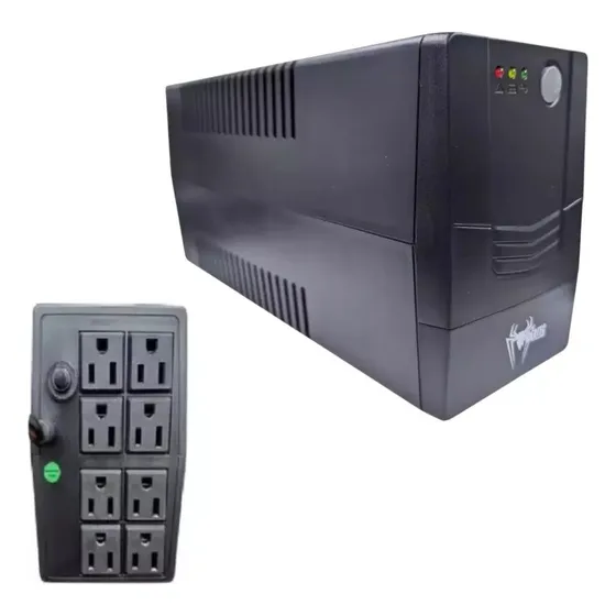 Ups Backup 750va 360w 120v Avr 8 Tomas Regulador De Voltaje