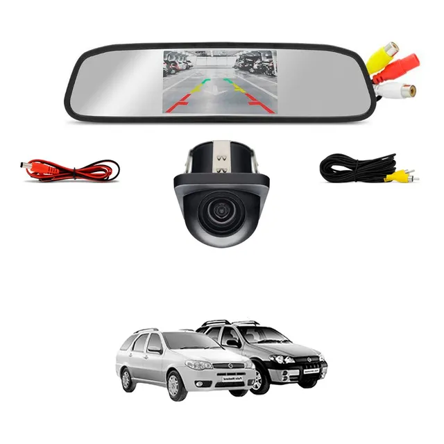Kit Camera Retrovisor Fiat Palio Weekend E Adventure 2005