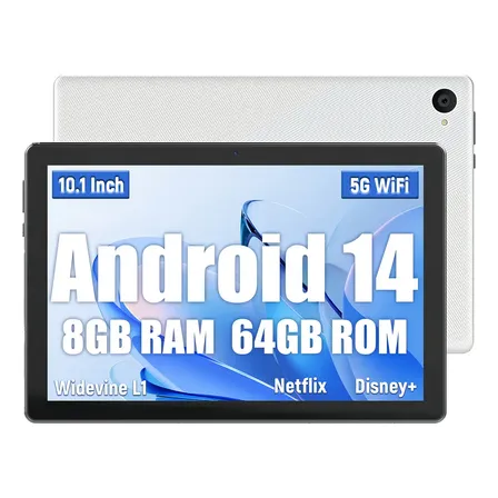 Tablet C11 10.1' 8gb+64gb Android 14 Con Wifi 6 Tf(max 1tb) Blanco