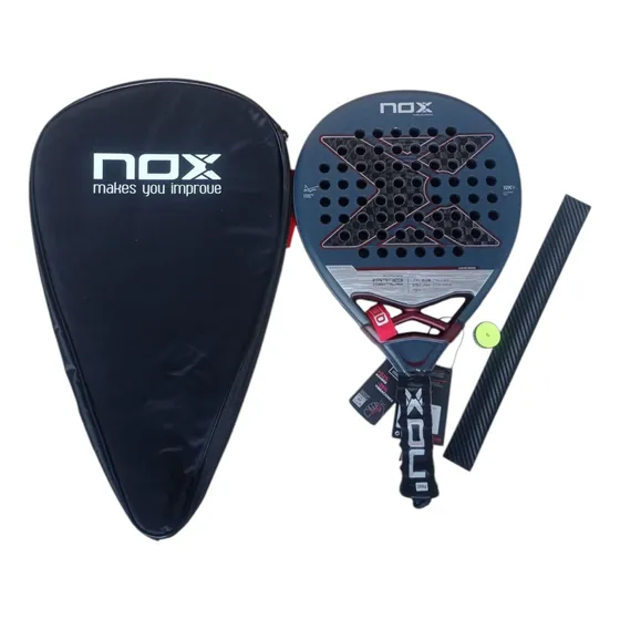 Paleta Padel Paddle Nox At10 Genius 12k Alum Tapia + Reg.