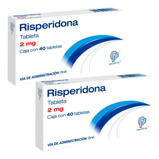 Risperidona 2 Mg Con 40 Tabletas Psicofarma 2 Pack