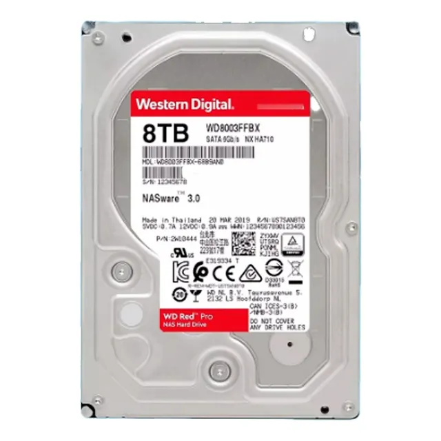 Disco Duro Western D. Sata 8tb 3.5'' 7200 Rpm Red Nas 24/7