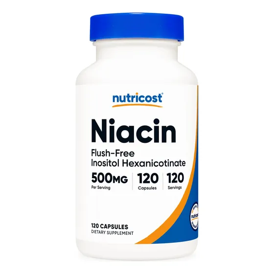 Suplemento Nutricost Niacina (sin Rubor) Inositol Hexanicoti