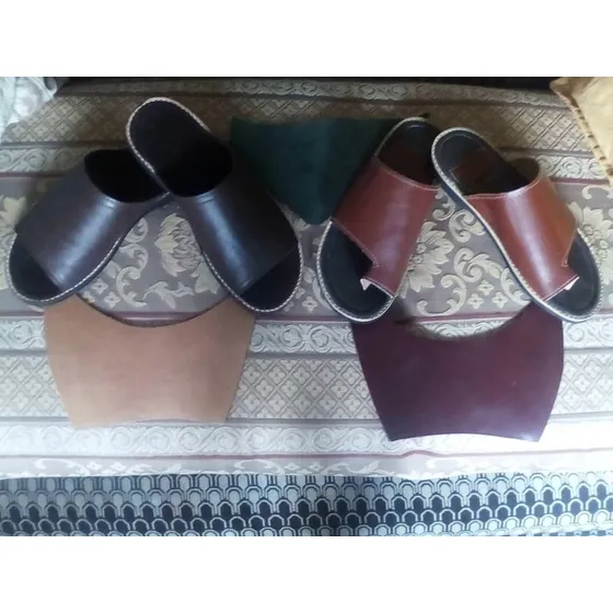 Sandalias Artesanales De Cuero Echa A Mano