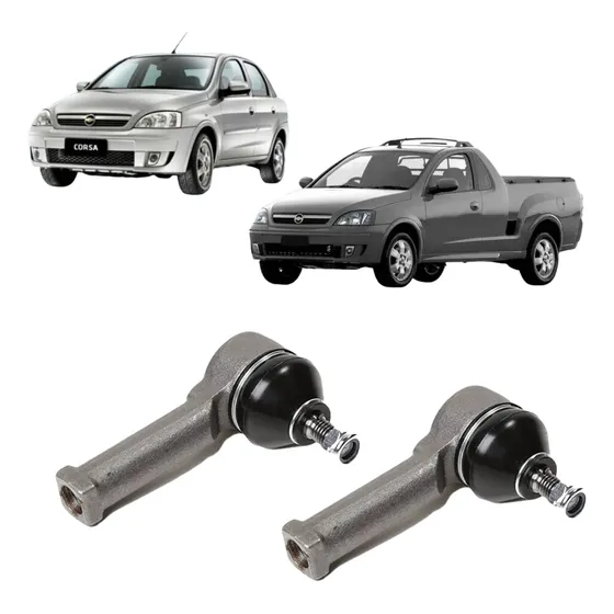 Par Terminal Direção Montana 2004 A 2005 Corsa 2002 A 2012