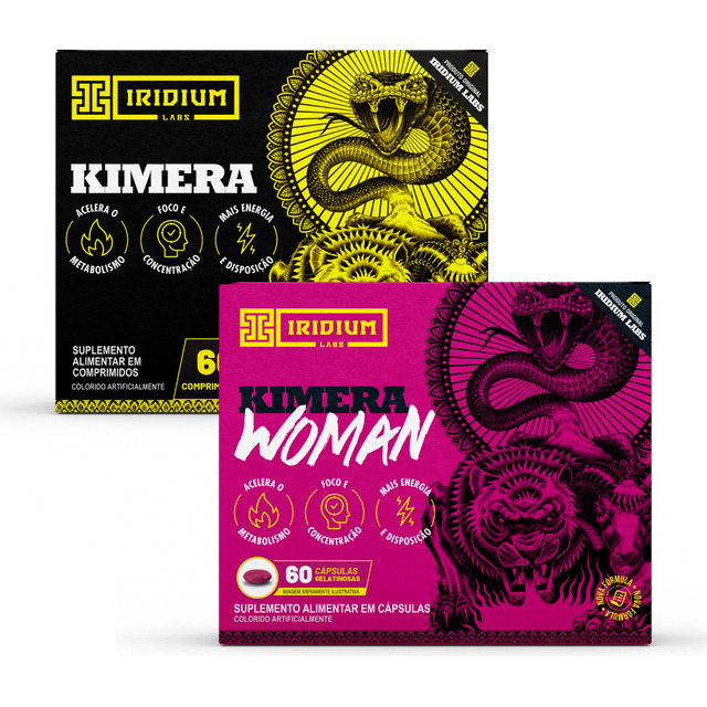Kit Kimera Thermo + Kimera Woman - Termogênico Iridium Labs Sabor Sem Sabor Kit Kimera Thermo + Kimera Woman - Termogênico Iridium Labs Sabor Sem Sabor