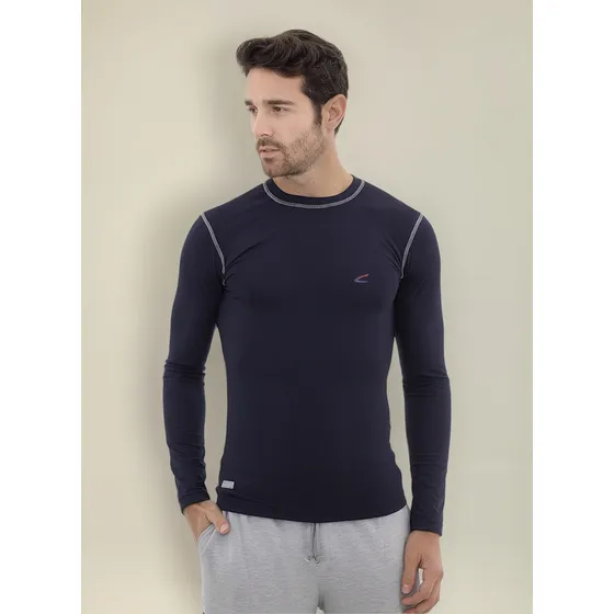 Remera Camiseta Manga Larga Running Hombre 4436