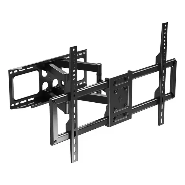 Soporte Para Pantalla De Tv De Hasta 120 Pulgadas Movible Doble Brazo Articulado Reforzado Soporta Hasta 75kg Vesa 900x600 Inclinacion 15 Grados Kit De Taquetes Y Tornillos Montaje En Pared Base Acero