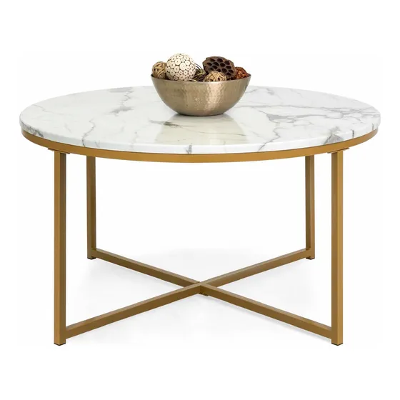 Best Choice Products Mesa Centro Lateral Moderna Marmol 36 