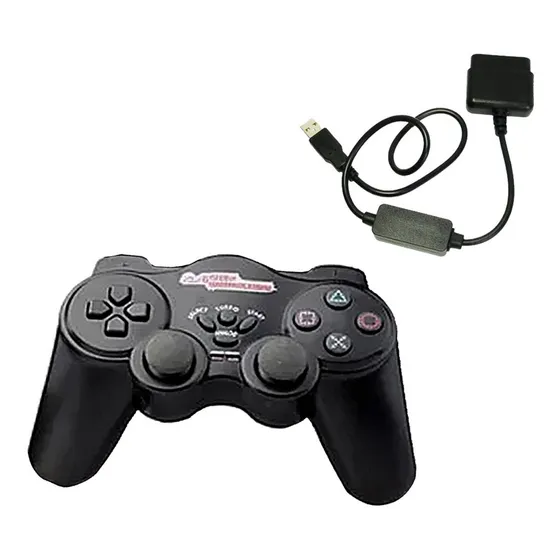 Control Inalambrico Usb Playstation 1 2 3 Pc Ps1 Ps2 Ps3
