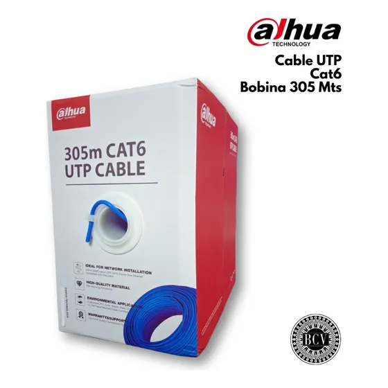 Cable Utp Cat6 Cobre | Bobina 305 Mts Dahua