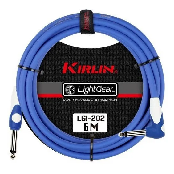Cable De Instrumento 6 Metros Lgi2026m Bl Kirlin Musicstore