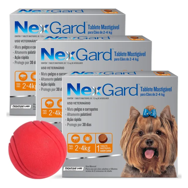 Pulgas Garrapatas Pastilla Nexgard - Perros De 2 A 4 Kg X3