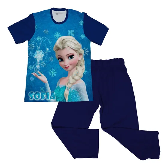 Pijama Niña Frozen Ana Y Elsa Aventura Congelada