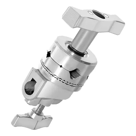 Manopla P/ Braço Girafa Aço Inox Articulador De Cabeça Tripé