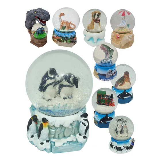 Globo De Vidrio Nieve Varios Modelos 9cm Altu
