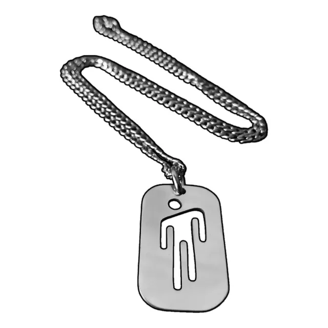 Dije Billie Eilish Plaquita Curva Cadena Caballero Collar