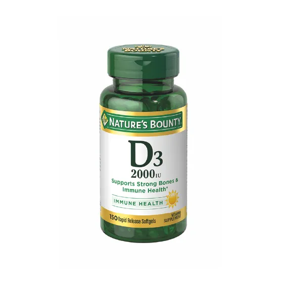 Suplemento Nature´s Bounty Vitamina D3 150 cápsulas blandas