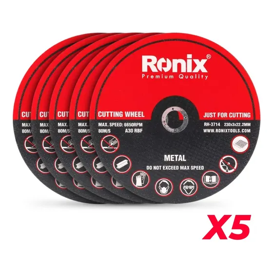 Discos De Corte 9 Pulgadas / 230mm (pack) Ronix Para Esmeril