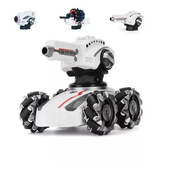 Carro Tanque Rc 3 Cabezales - Dardos-balas Hidrogel-burbuja 