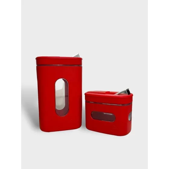Mate Pampa Pampera - Kit Yerbera + Azucarera Rojo