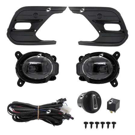 Kit Farol Milha Led Polo 2023 Em Diante Botão Modelo Painel