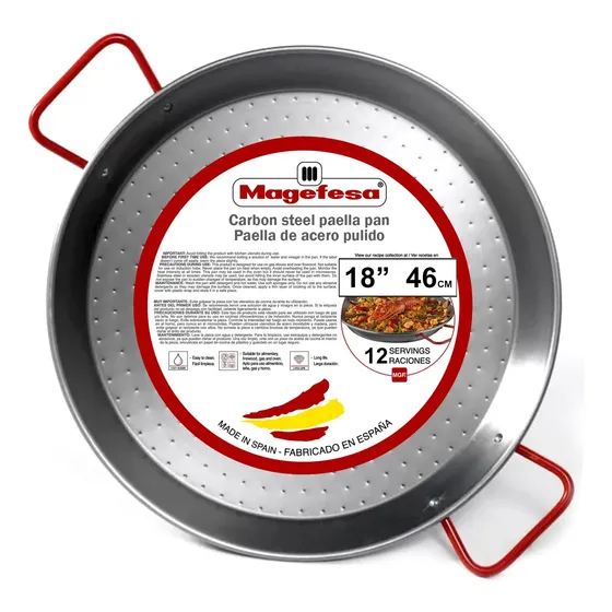 Paellera Magefesa De Acero Pulido 18 /46cm