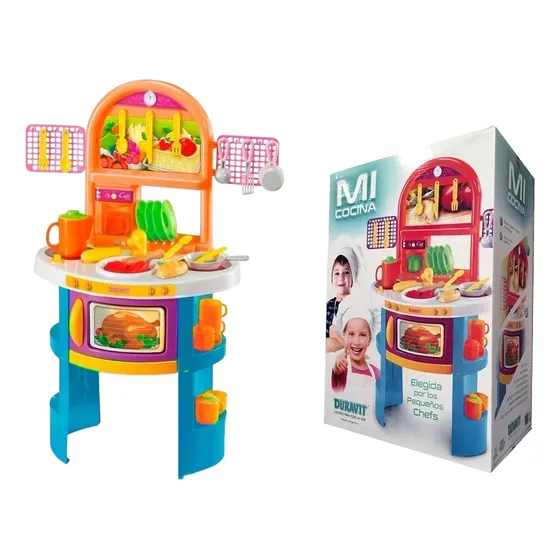 Mi Cocina Duravit Grande Cocinita De Juguete Niña Niño 39 Pz