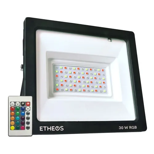 Reflector Rgb 30w Azul Rojo Verde Ctrl. Remoto Apto Exterior