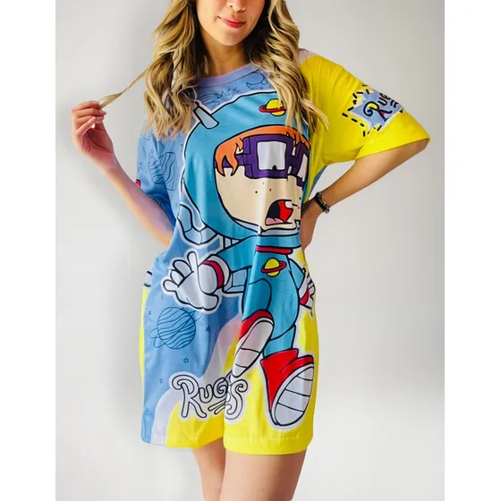Remerones Animados Rugrats Carlitos Unisex Remera Oversize