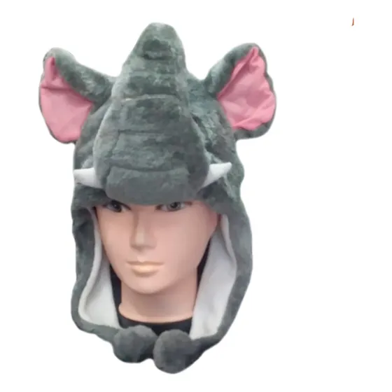 Gorro De Felpa Peludito Invernal Elefante