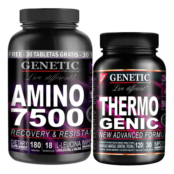Quemagrasa Thermogenic 9 Aminoácidos Esenciales 7500 Genetic