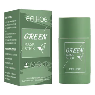 Máscara De Té Verde En Forma De T Para Eliminar Puntos Negro Máscara De Té Verde En Forma De T Para Eliminar Puntos Negro