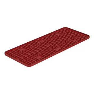 Tapete De Pia Single Em Eva Vermelho 42,2x17,4x1cm - Coza Tapete De Pia Single Em Eva Vermelho 42,2x17,4x1cm - Coza