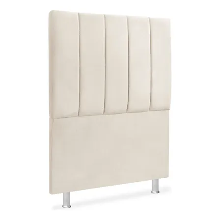 Cabeceira Estofada Cama Box Solteiro Alice 90cm Veludo