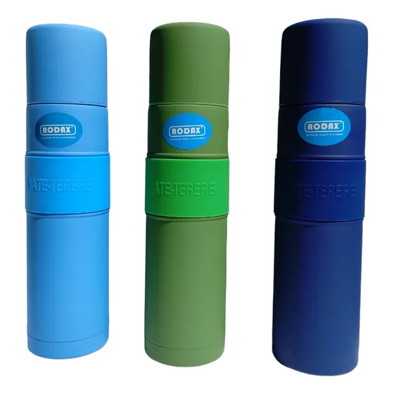 Terere Mate Listo Termo  Autocebante Acero Inox. Engomado