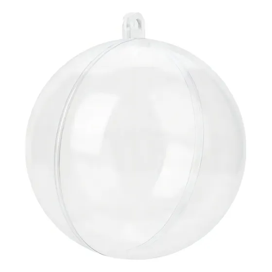 Esferas Transparentes De Plástico 8cm Para Decoración 30 Pz