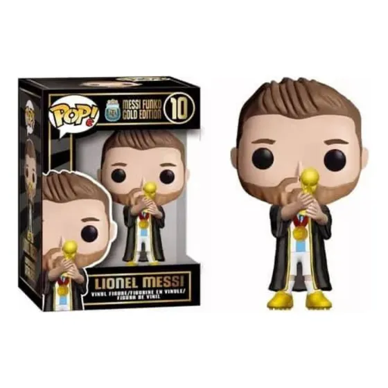 Muñecos Funko Pop Messi Gold Edition, Coleccionables